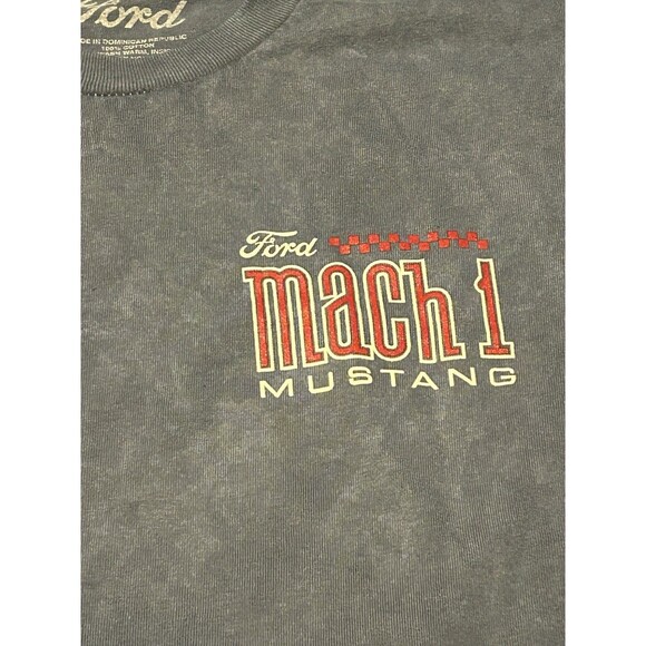 Ford Mustang Mach 1 Graphic T-Shirt Small Vintage Style Blue Ford Motor Co Tee - Picture 4 of 5
